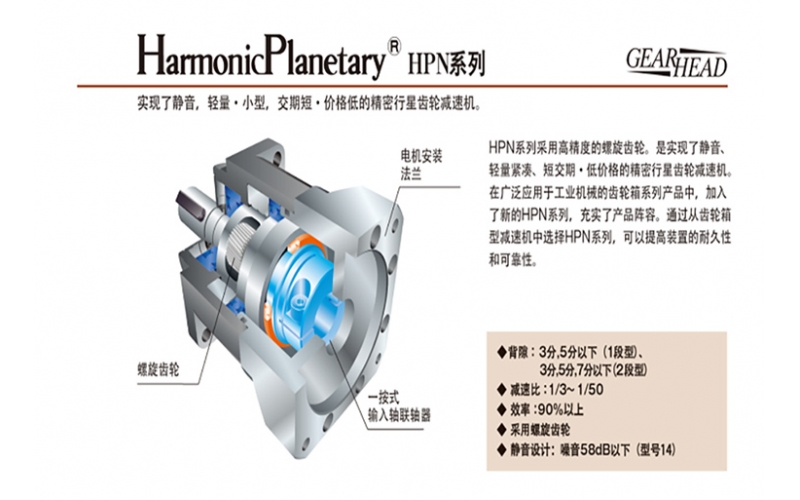 哈默纳科HPN系列行星减速机：高精度传动解决方案的性价比之选
